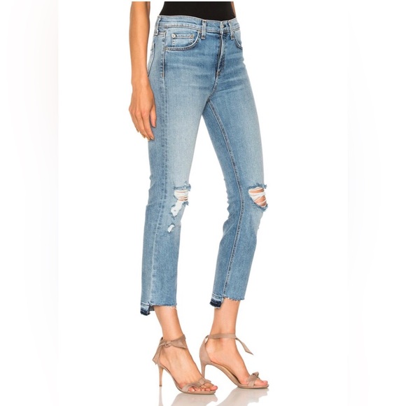 Rag & Bone 10 Inch Stove Pipe Jeans in Prospector - Picture 3 of 3